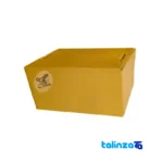 Side view of Sim Jalilian Brass Serving Tray - Elegant Design 30x30x15 cm profile and structure