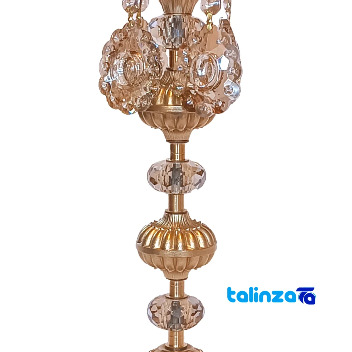 Brass Candle Holder Set H-1327 Elegant Design package opening (Top view)