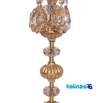 Brass Candle Holder Set H-1327 Elegant Design package opening (Top view)