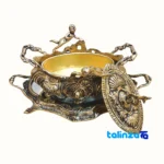 Bronze Candy Dish A135 Elegant Design 41x25x18 cm - Top view showing package opening