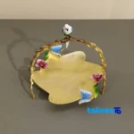 Sim Jalilian Brass Candy Dish Saturn 20x20x23 cm profile and structure (Side view)