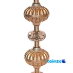 H-1325 Brass Candle Holder Set of Two profile and structure (Side view)