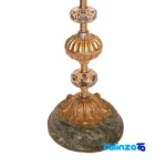 Side view of Brass Candle Holder Set H-1337 Elegant Design profile and structure