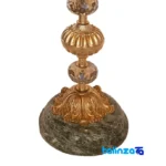 Side view of Brass Candle Holder Set H-1339 Elegant Design profile and structure