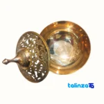 Bronze Nut Bowl A120 - Elegant Design - Side view showing profile and structure