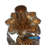 Brass Candle Holder Set H-1333 Elegant Design profile and structure (Side view)