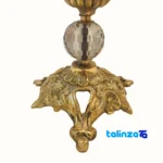 Side view of Bronze Rose Design Fruit Bowl Durable withstands everyday use. profile and structure