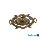 Top view of Bronze Chocolate Bowl with Tray A106 23x18 cm 20x10 package opening