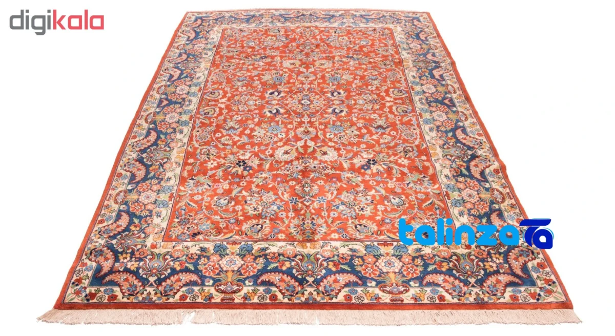 Cypress Handmade Rug Red Luxurious Design 306 x border and finishing (Edge view)