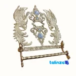Bronze Key Holder with Towel Rack - Simorgh Model 30x25x10 cm profile and structure (Side view)
