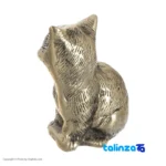 Brass Cat Decor Set - Charming Design profile and structure (Side view)