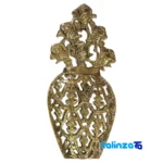 Brass Wall Decor Planter Set of 3 profile and structure (Side view)