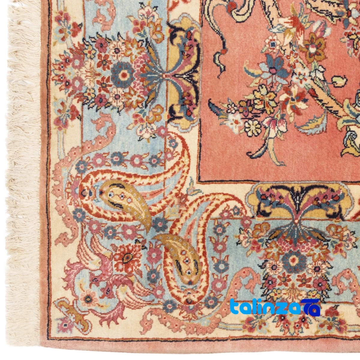 Si Persia Handwoven Carpet Floral Design - In-room view showing room styling and scale