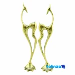 Side view of Brass Deer Figurine Set - Elegant Home Decor profile and structure