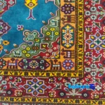 Handwoven Rug Unique Design Luxurious Blend 155 x room styling and scale (In-room view)