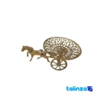 Bronze Carriage Candy Dish Elegant Design profile and structure (Side view)
