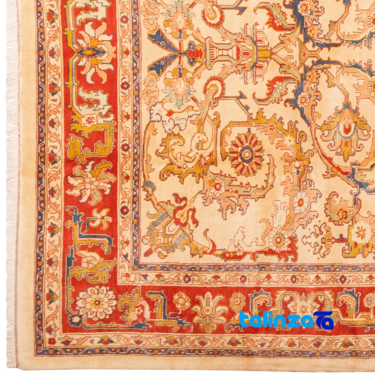 C Persia Handwoven Rug Elegant Design room styling and scale (In-room view)