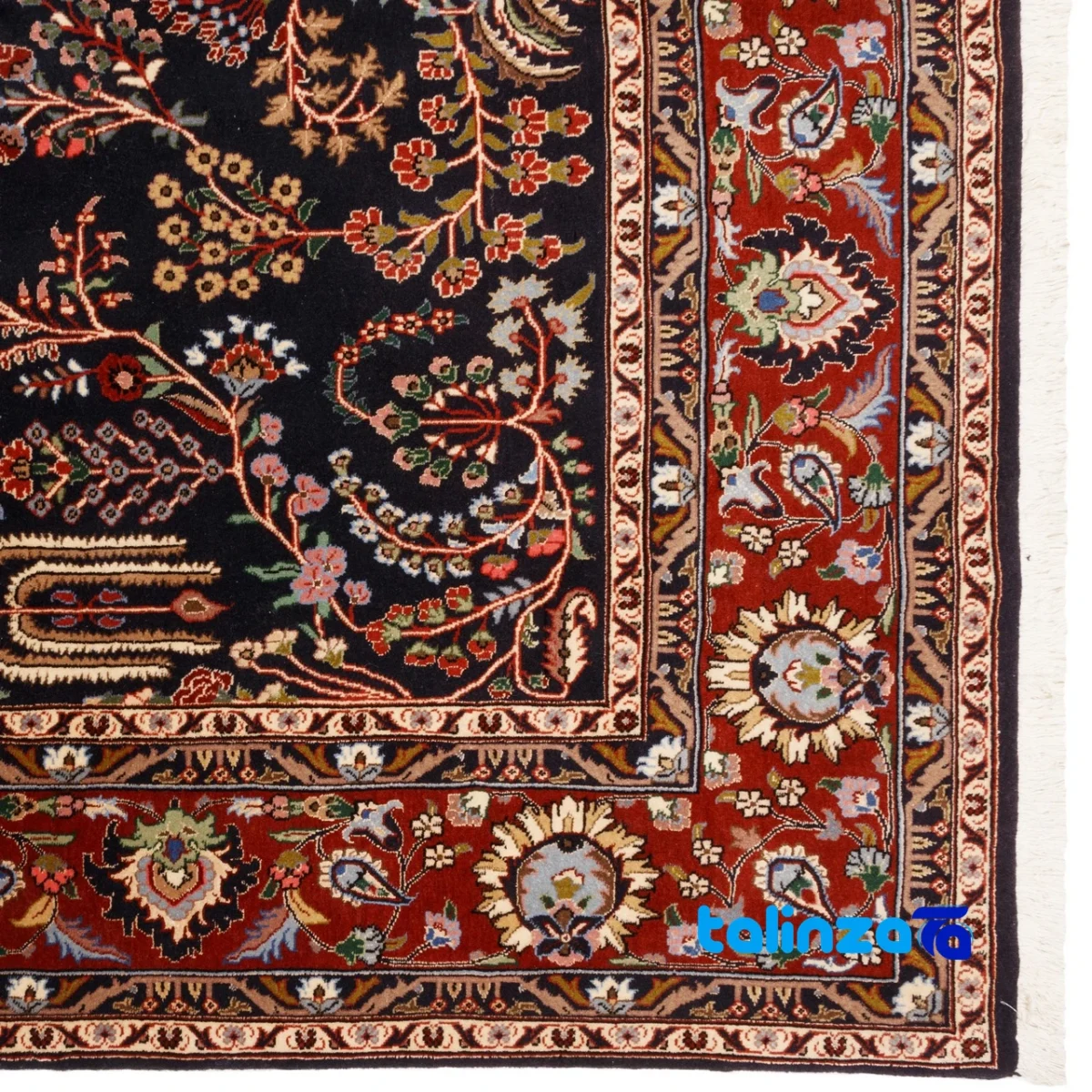 C Persia Handwoven Rug Elegant Design room styling and scale (In-room view)