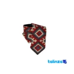 Parizad Tie Blue Embroidery profile and structure (Side view)