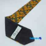 Side view of Parizad Handmade Men's Tie Unique Design profile and structure