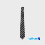 Handcrafted Men's Tie Floral Design profile and structure (Side view)