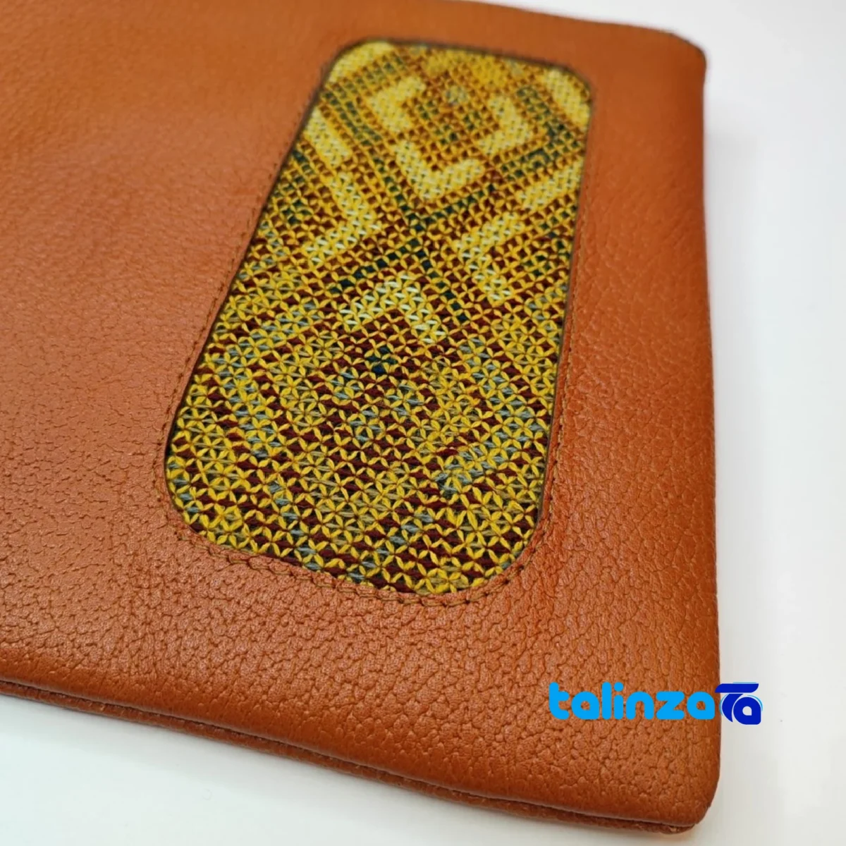 Jok Handcrafted Leather Men's Bag profile and structure (Side view)