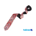 Aranik Handmade Men's Tie Geometric Pattern - Top view showing package opening