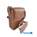 Side view of Saye Handmade Bag profile and structure