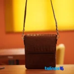 Side view of LS4421 Handcrafted Women's Shoulder Bag Mazandaran profile and structure