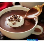 Side view of Choco Delight Hot Chocolate Mix Instant profile and structure