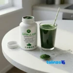 Maxstone Spirulina Powder Organic Energy Booster profile and structure (Side view)