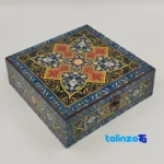 Side view of Aghile Saffron Gift Box Premium Quality profile and sealing