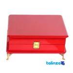 Aliseh Red Saffron Gift Set with Mortar and Cardamom box profile sealing (Side view)
