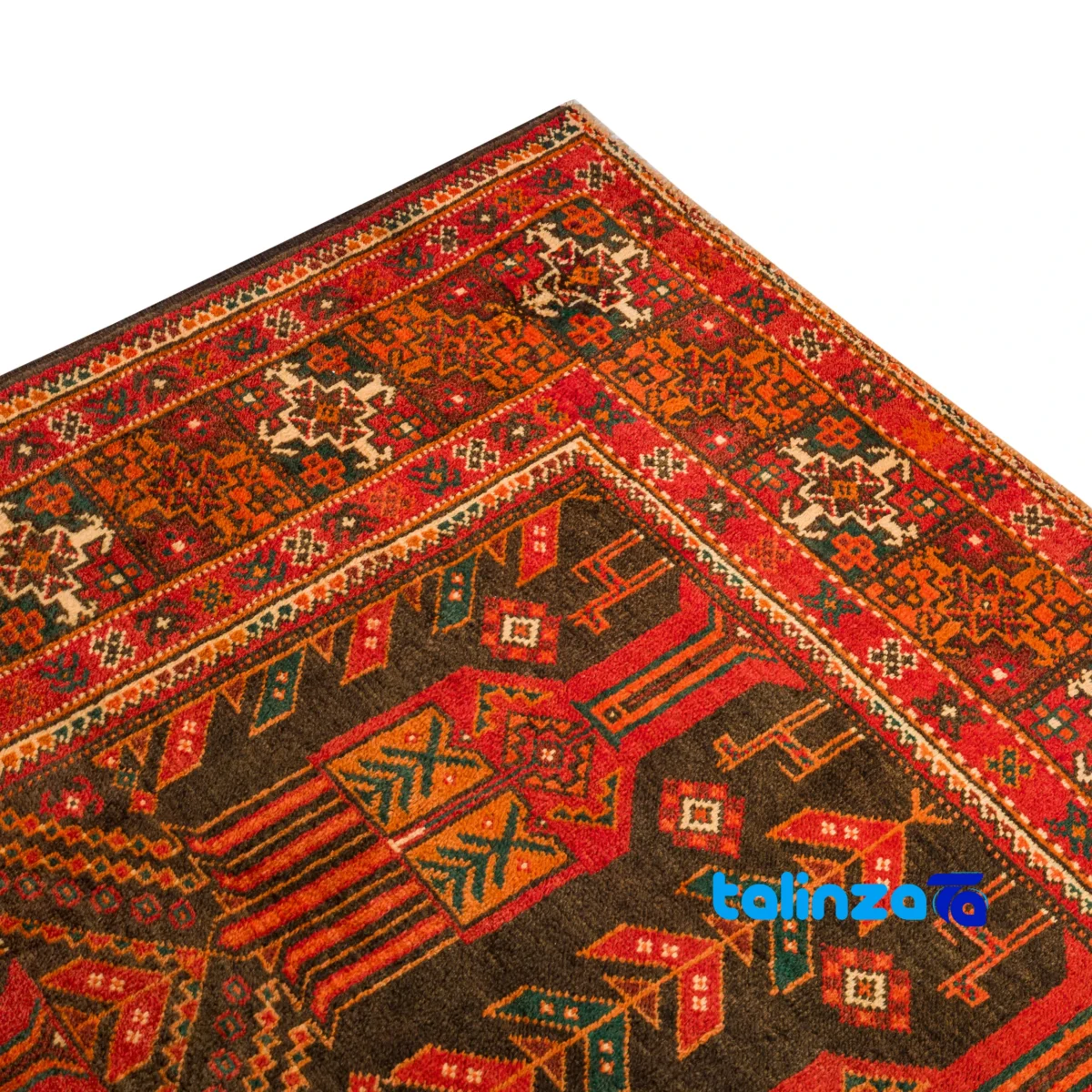 Handwoven Persian Rug Baloch Design Traditional Craftsmanship - Room setting showing floor placement example