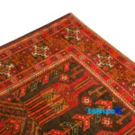 Handwoven Persian Rug Baloch Design Traditional Craftsmanship - Room setting showing floor placement example
