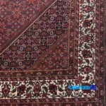 Bijar Handwoven Area Rug Colorful Design - Room setting showing floor placement example