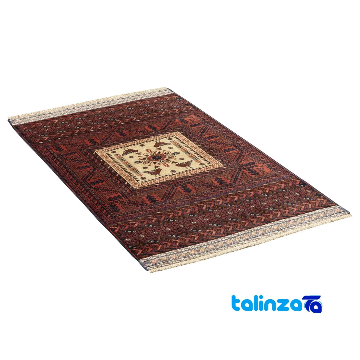 Baloch Handwoven Area Rug - Traditional Design floor placement example (Room setting)