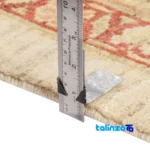 C Persia Handwoven Carpet Elegant Cream Design room styling and scale (In-room view)