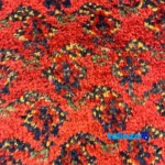 In-room view of NKP Handwoven Carpet Red Design room styling and scale
