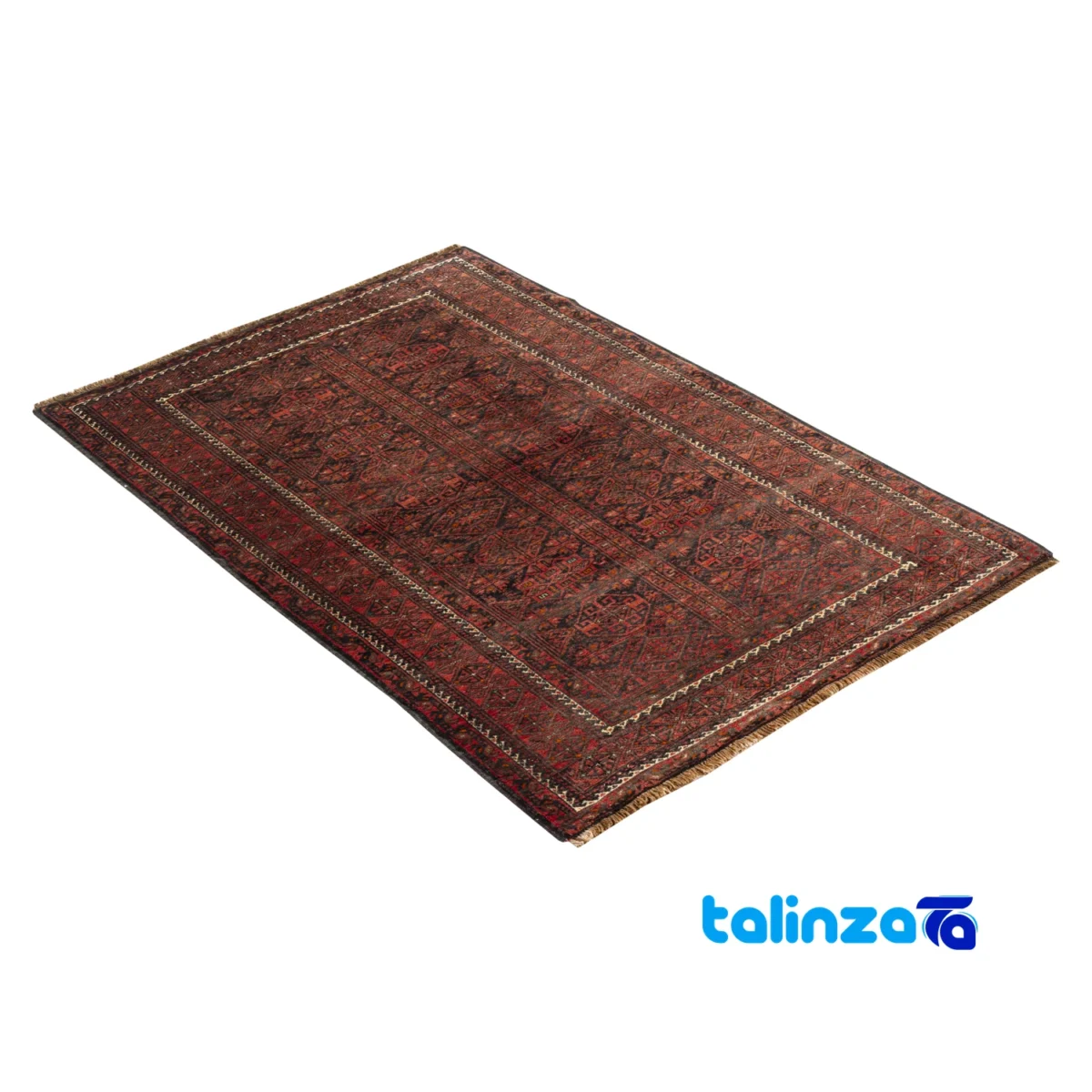 Baloch Handwoven Carpet Elegant Design - In-room view showing room styling and scale