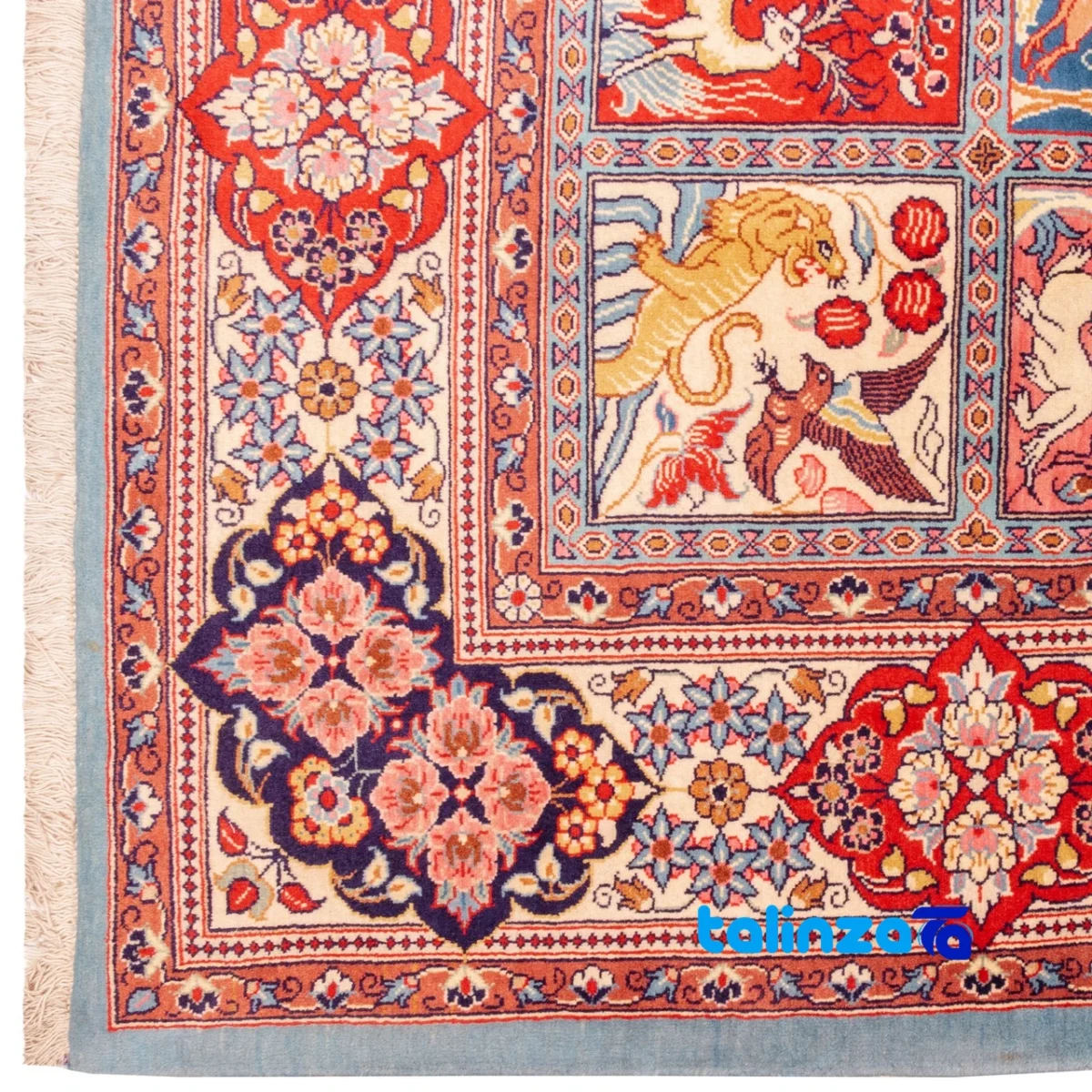 C Persia Handwoven Carpet - Colorful Design - Room setting showing floor placement example