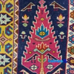 In-room view of Handwoven Persian Rug Rectangular Traditional Design room styling and scale