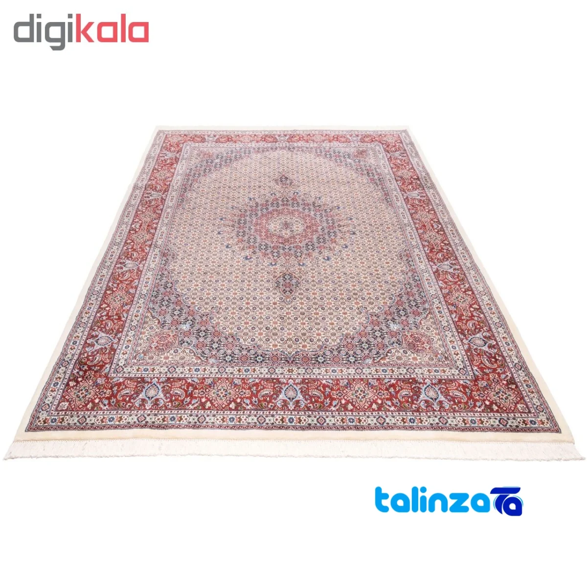 C Persia Handwoven Carpet Fish Design - In-room view showing room styling and scale