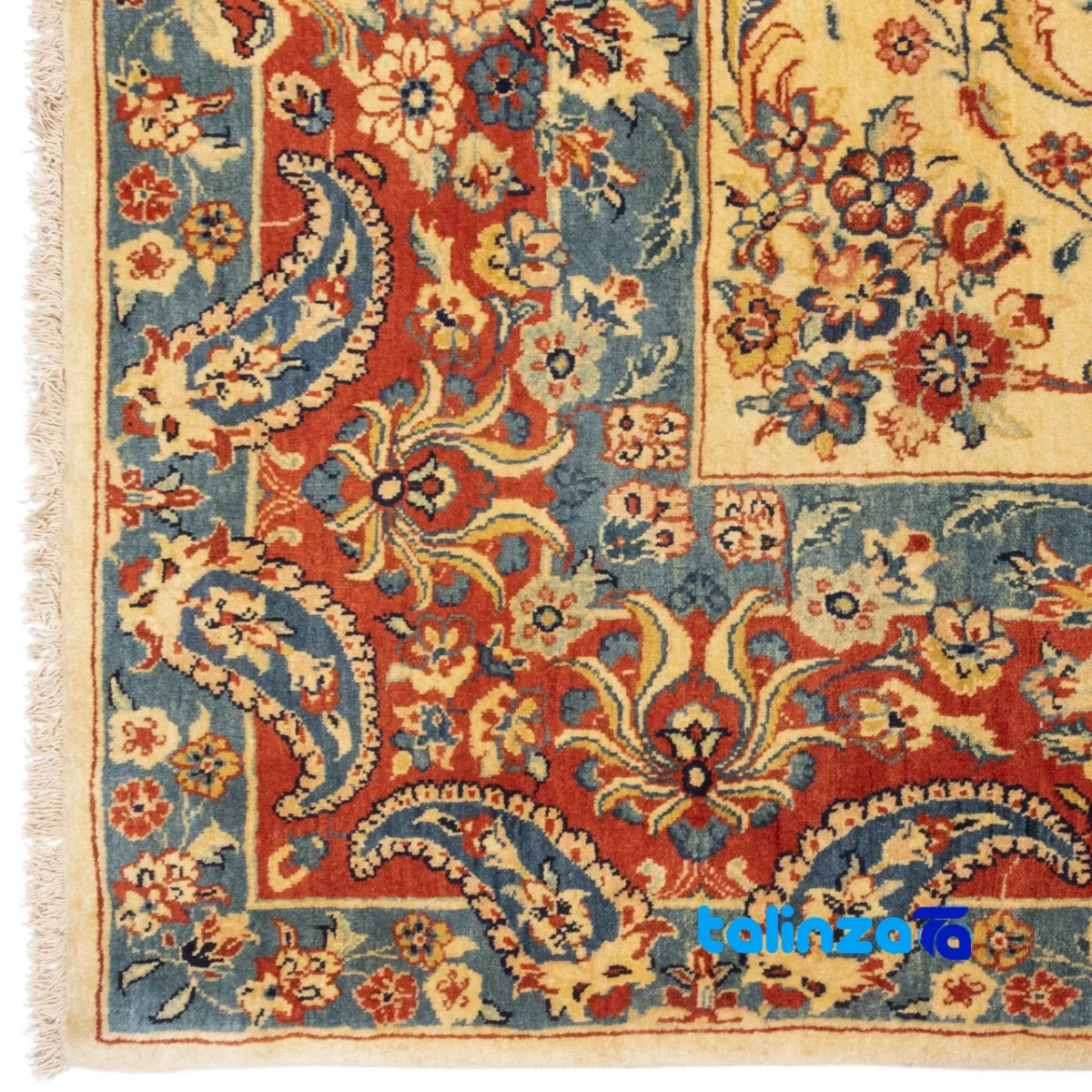 C Persia Handwoven Rug Elegant Design - In-room view showing room styling and scale