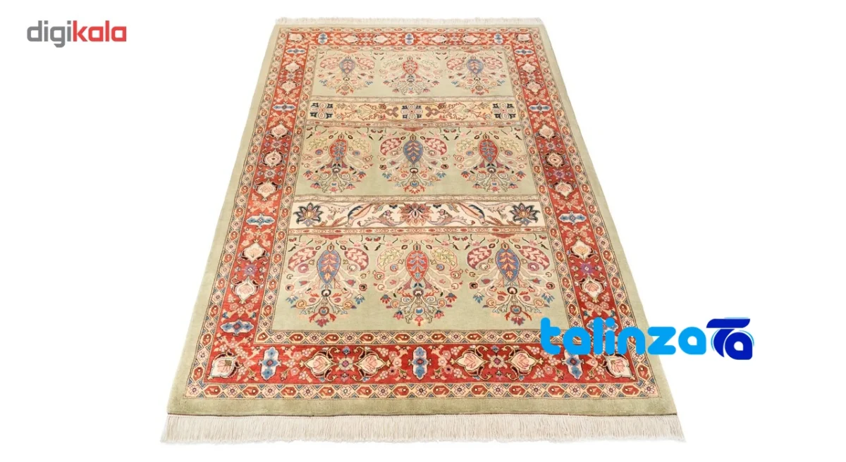 Si Persia Handwoven Carpet Green Design floor placement example (Room setting)