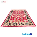 Handwoven Persian Carpet 9 Square Meters Red - Room setting showing floor placement example