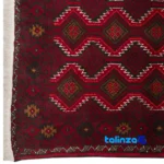 Persia Handwoven Rug Elegant Navy Design 179x92x1 cm room styling and scale (In-room view)