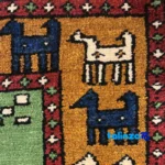 Turkmen Handwoven Carpet Red By hand floor placement example (Room setting)
