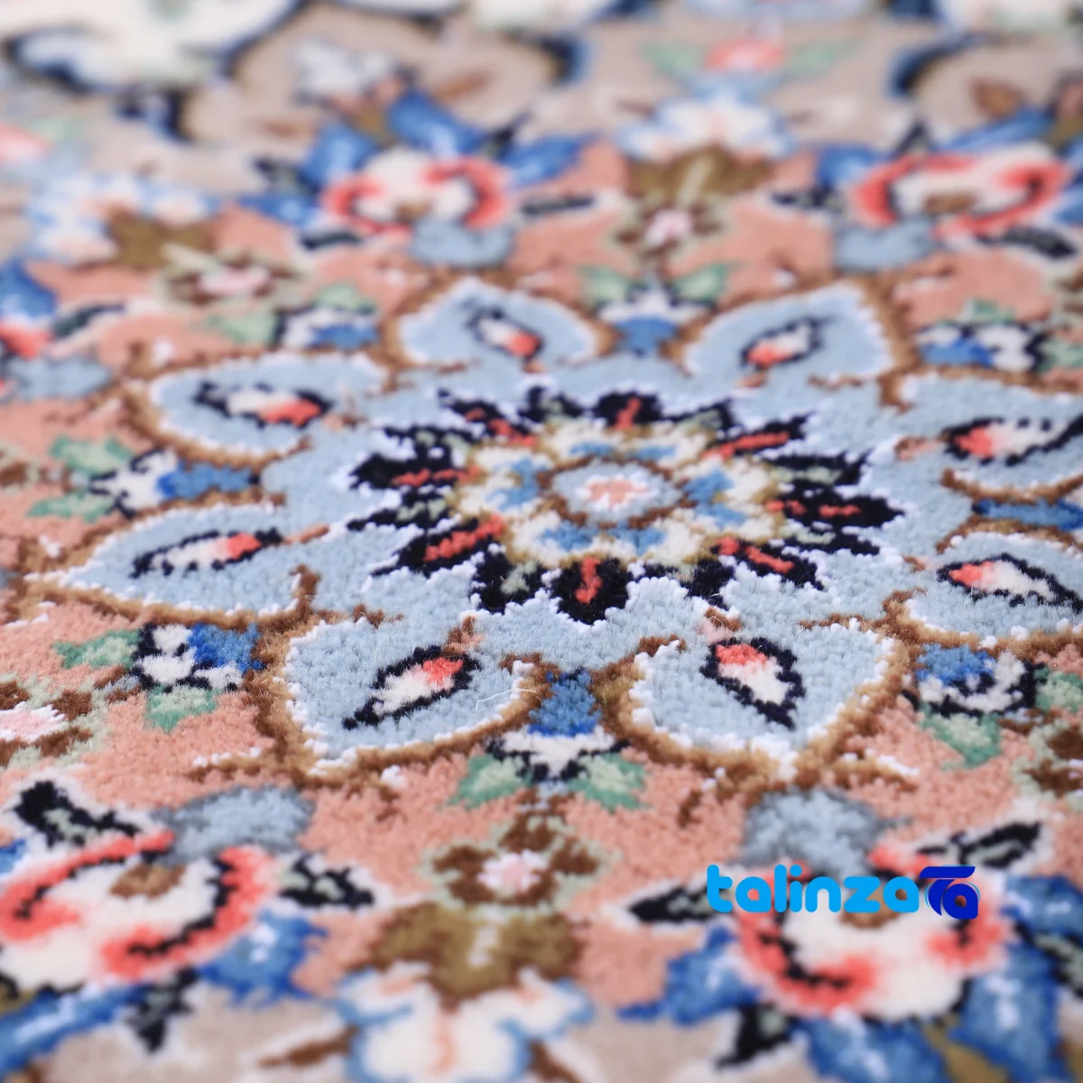 Maral Handwoven Rug Design Pattern room styling and scale (In-room view)