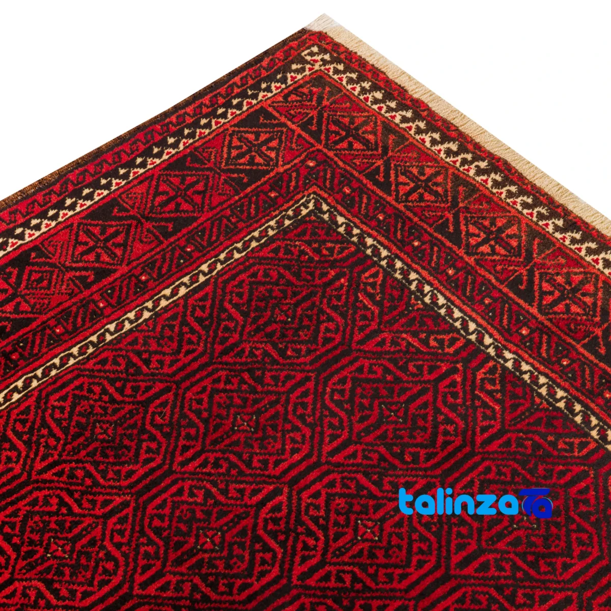 Room setting of Traditional Handwoven Persian Rug Model Baloch floor placement example
